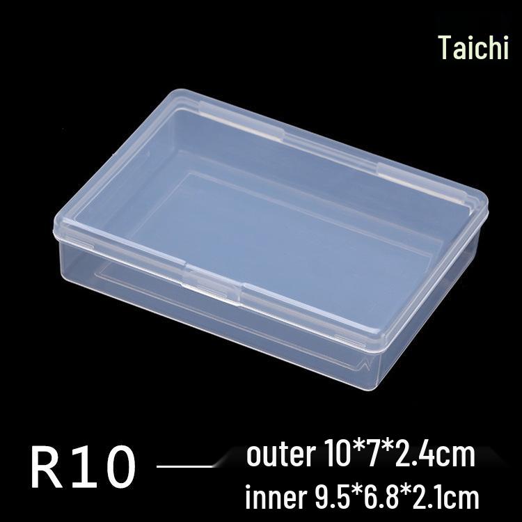 Rectangular Transparent Plastic Storage Box for Accessories and Screws