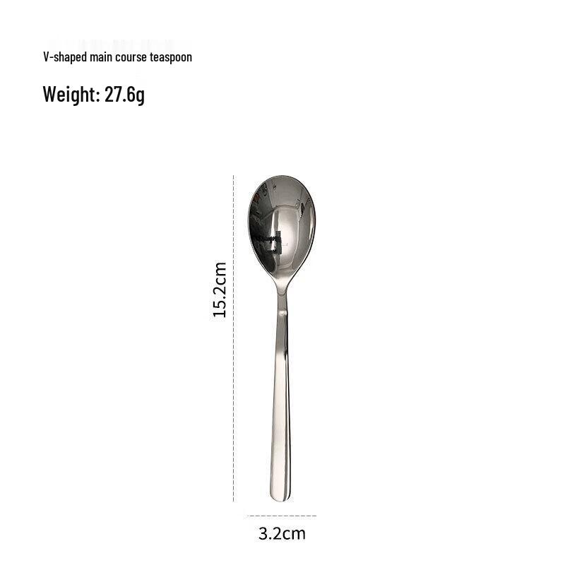 ZISIZ Edelstahl V-förmiger Löffel