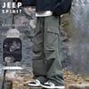 JEEP SPIRIT Men's Fall/Winter Loose Fit Cargo Hiking & Casual Pants