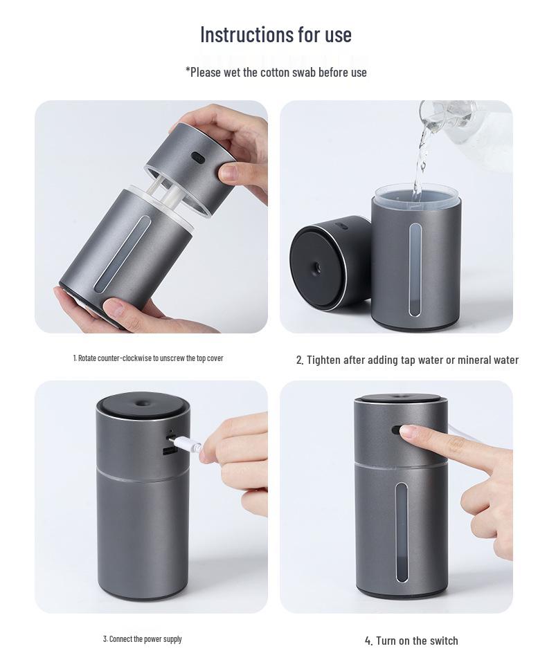Portable Car Aroma Diffuser & Atmosphere Light with Custom Logo