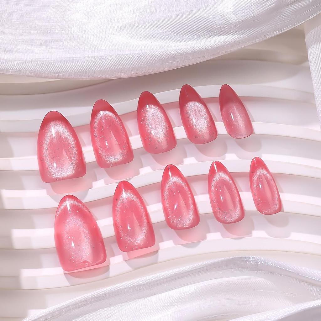 2025 Cat Eye Almond Nails: Elegant, Wearable, Light Luxury, Whitening Salon Tips, Medium-Short Style