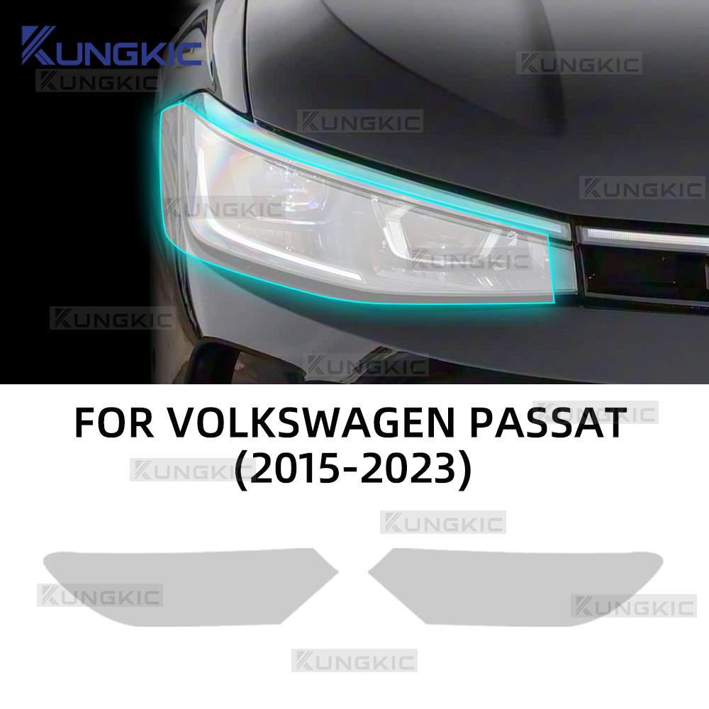 

Для Volkswagen Passat B8 2015 2016 2017 2018 - Прозрачная затемненная пленка для фар из ТПУ, защитная наклейка от царапин clear headlight