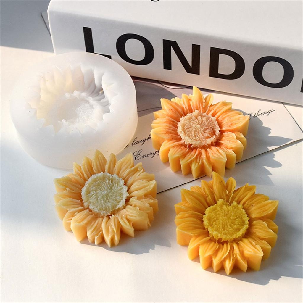 Sunflower Silicone Candle Molds for Making Candle Soap Epoxy Resin Multipurpose Silicone Mould for Gypsum Decoration