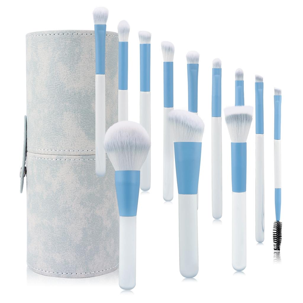 New 12 Clear Sky Makeup Brush Set Super Soft Beginner Full Set of Painting Makeup Beauty Tools