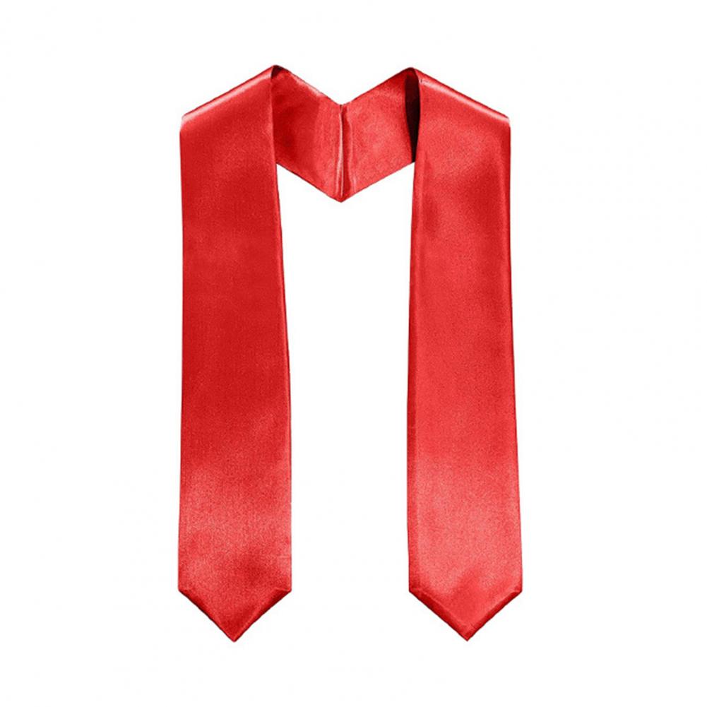 Прочная унисекс лента выпускника 72 дюйма, однотонная академическая лента для мероприятия Выпуск 2026, аксессуары, церемониальная одежда красный