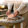 Decorative Leaf-Shaped Bird Bath Tray for Garden and Patio Outdoor Use Durable Water Basin for Birds and Wildlife