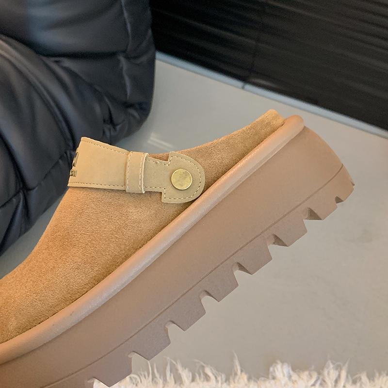 High Quality Winter Warm Flats Women Slippers 2026 New Ladies Wedge Boots Heels Leather Flip-Flops Woman Home Cotton Slippers