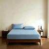 100% Cotton Fitted Mattress Protector Breathable Skin Friendly Solid Sheet For Single And Double Beds