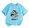 Kids Boys Girls Crew Neck Short Sleeve 100% Cotton T-Shirt Cute Cartoon Super Little Girls Print Casual Comfortable Soft Breathable Summer Daily Top T