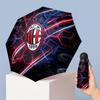 AC Milan Pattern Printed Mini 5 Folds 8 Ribs Compact Umbrella Windproof Waterproof Lightweight Portable Folding