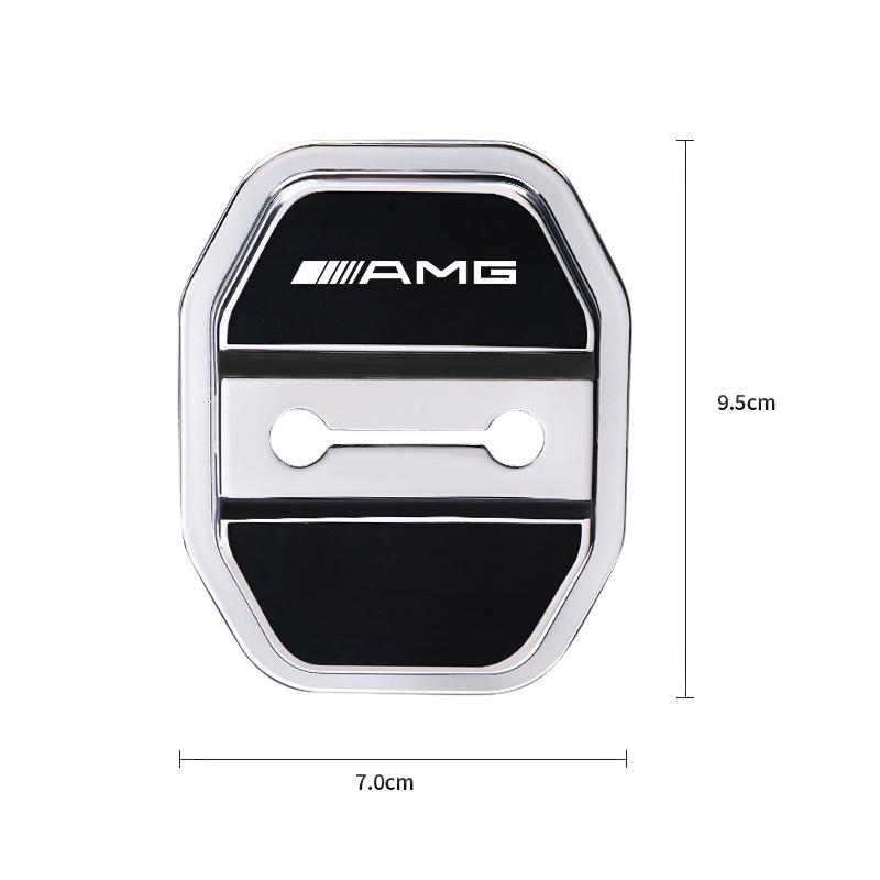 4pcs Silicone Car Door Lock Buckle Protector Cover For Mercedes Benz AMG A B C E G CLA W211 W203 W204 C260 E300L A200L GLC300 CL