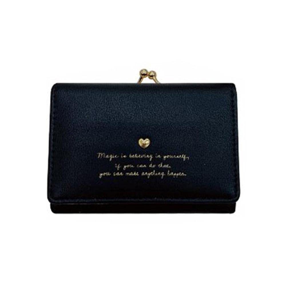 

Wallet Gamaguchi Heart CAP85 Black [Aldi] Tri-Fold Women s чорний
