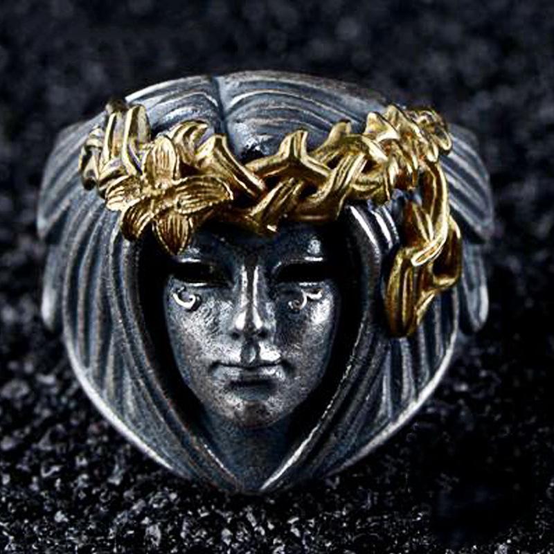 New Men's Ring Retro Goddess Style Punk Style Jewelry