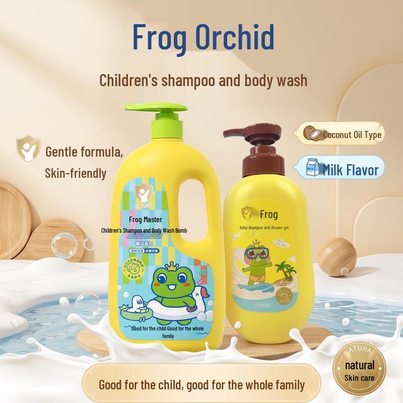 Frog Prince Kids Coconut Oil & Milk Bath & Hair Care Gift Set
