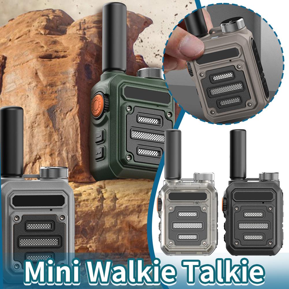 Mini Walkie Talkie PMR 446 USB Przenośne Radio Dwukierunkowe Podwójny PTT Walkie-talkie Przenośne Radio do Polowania Kawiarnia