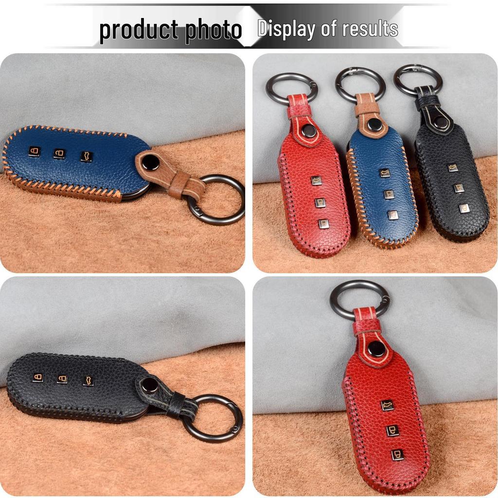 Genuine Cowhide Key Fob Holder for AITO M7/M5/M9 Ultra & Huawei AITO Models