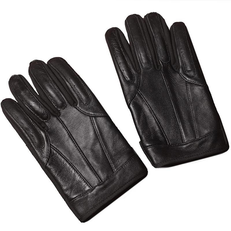 Leather Gloves Men's Locomotive Cowhide Cycling Driving Men's Sheepskin Household Cycling Motorcycle Motorcycle Retro Gloves
