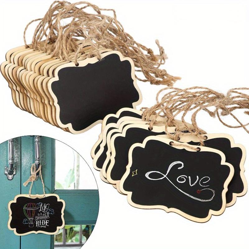 20pcs, Chalkboard Tags Hanging Wooden Mini Chalkboard Signs Wooden Chalkboard Tags, Hanging Chalkboard Labels, Ideal Price Tags, Message Tags