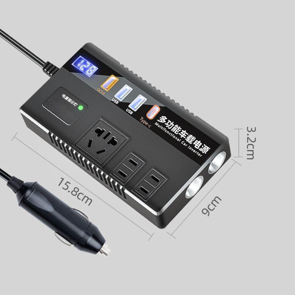 12V/24V To 220V Car Inverter Universal Car Power Converter Car Converter Socket  For Cars/trucks