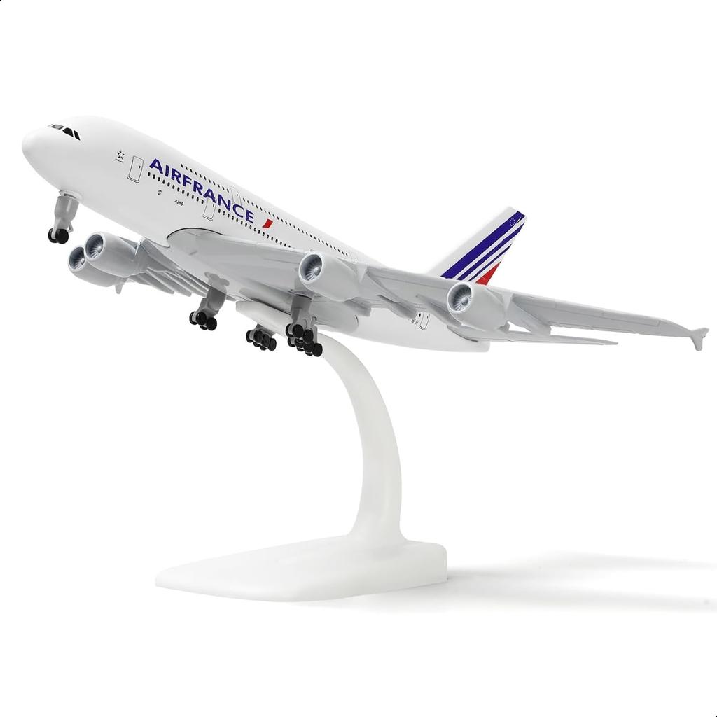 20CM Air France A380 Plane Model Alloy Metal  Diecast Collection Aircraft Children Toys Toys Boys Kids Collectible Gift