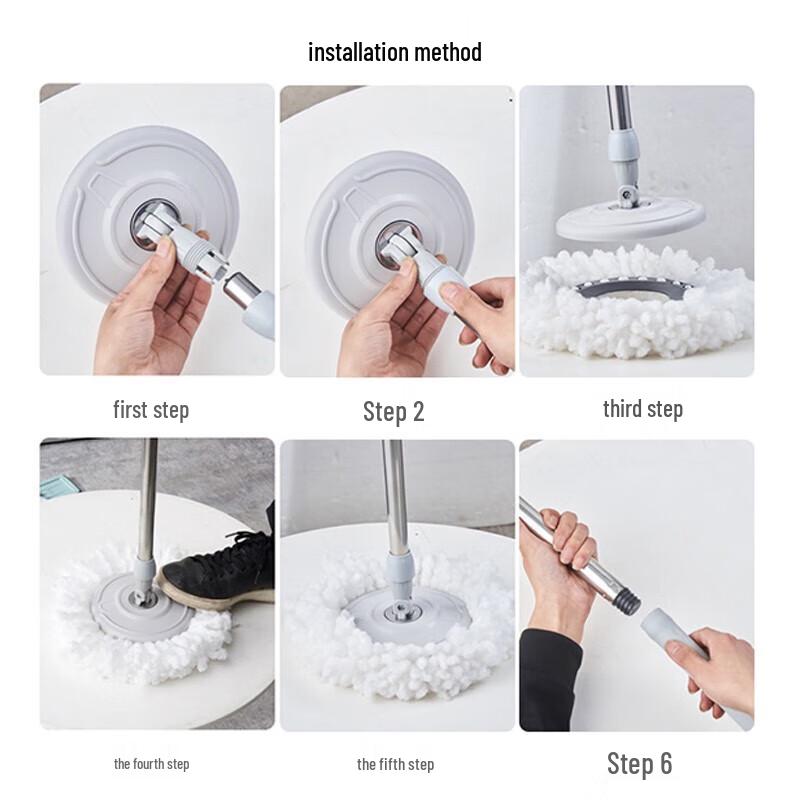 Jucheng Cloud Self-Wringing Wet & Dry Mop Set