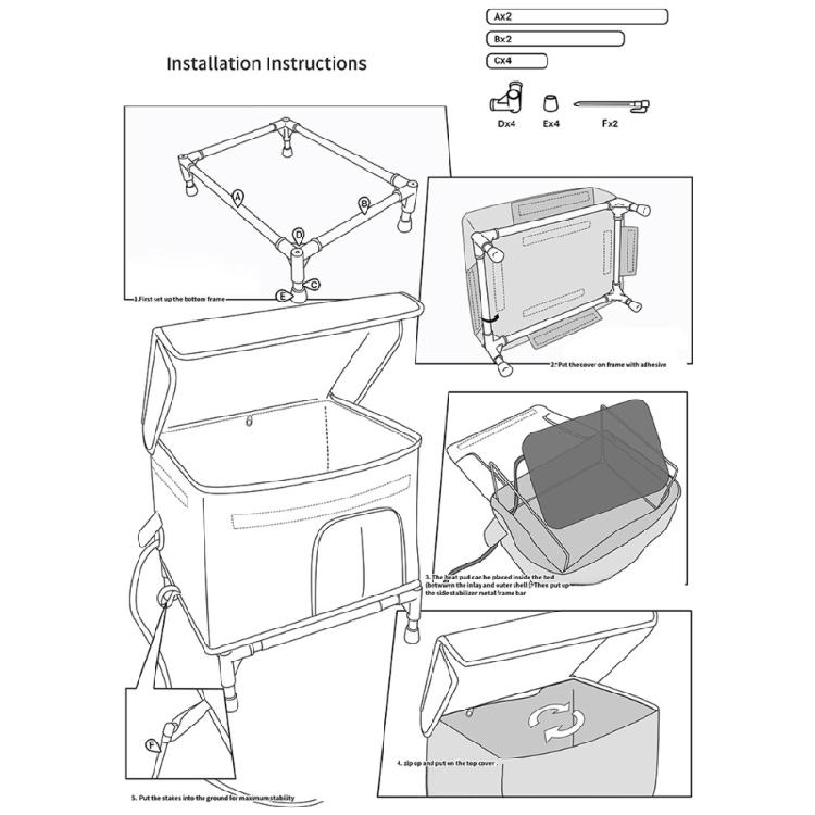Warm Electric Warming Pet Bed Outdoor Insulated Puss Nest Safety Escape Exit Moisture-Proof For Porch Garden
