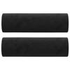 Vidaxl 2-Osobowa Sofa Z Poduszkami, Czarna, 140 Cm, Aksamit