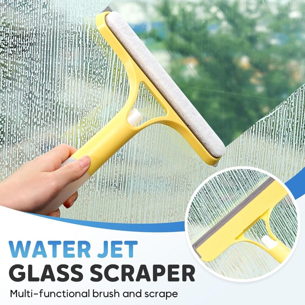 Shower Enclosure Glass Door Squeegee, 2025 Upgraded Multi-functional Shower Enclosure Glass Squeegee with Three-in-one Spray Function.