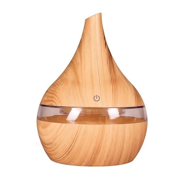300ml USB Electric Aroma Air Diffuser Wood Ultrasonic Air Humidifier Essential Oil Aromatherapy Cool Mist Maker for Home