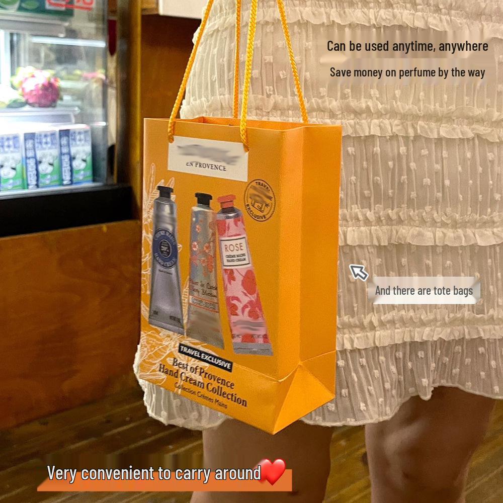 Oushujia Cherry Blossom Shea Butter Hand Cream Gift Set - Moisturizing, Anti-Wrinkle, Nourishing Winter Care Souvenir.