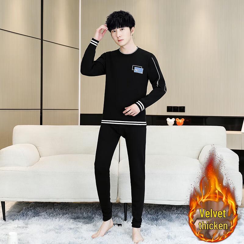 YUZHAOLIN Men's Fleece-Lined Thermal Underwear Set