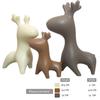 Home Décor Elk Family Matte Finish Ceramic Figurines - (Set of 3, Matte Brown)