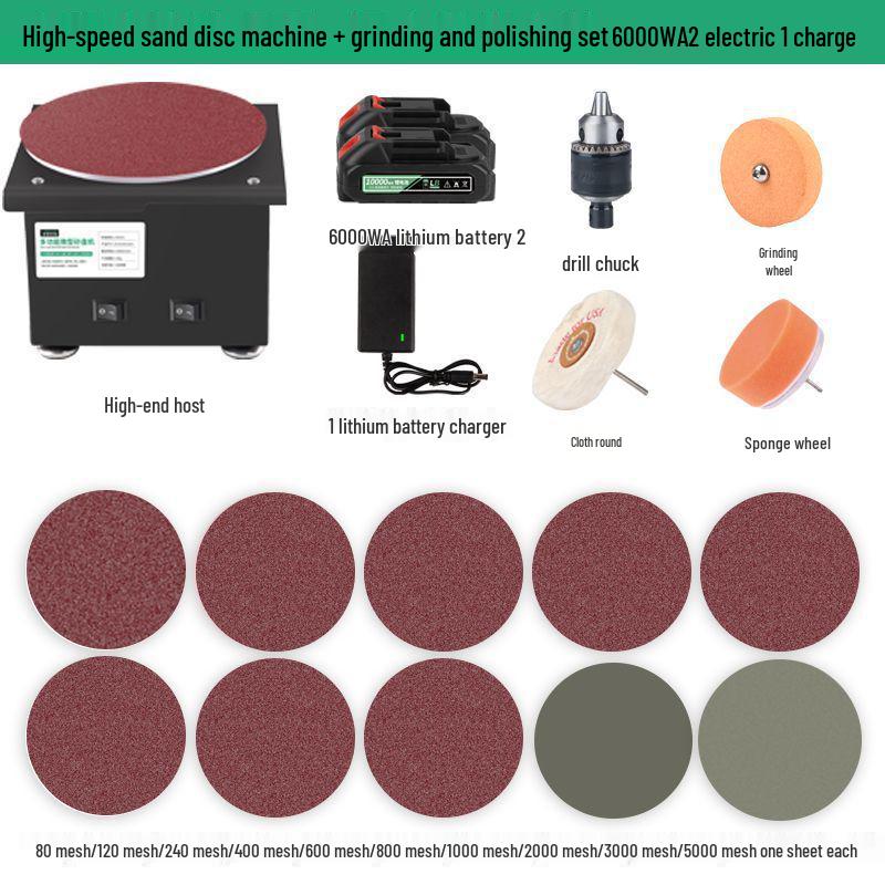 Compact Electric Belt Sander for DIY - High-Speed Sanding, Knife Sharpening, and Desktop Grinding/Polishing Machine.