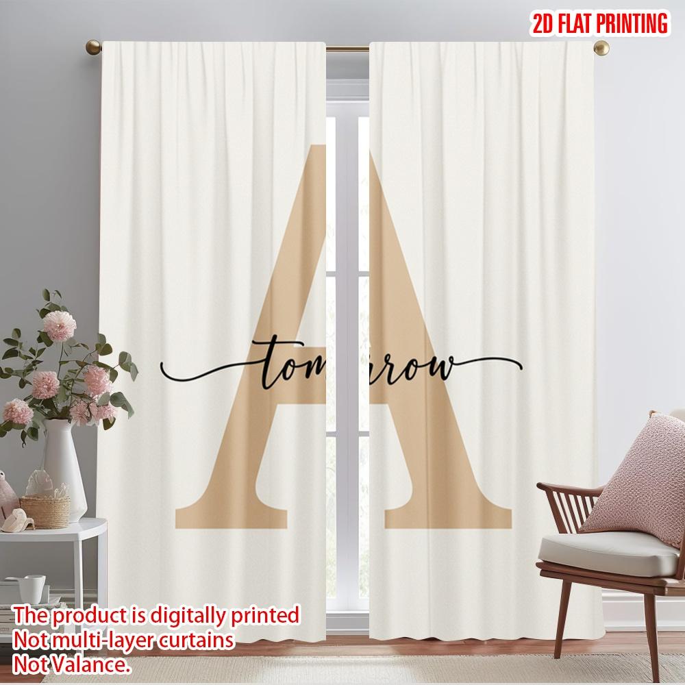 

2pcs 2D flat printing Drapes A tomorrow art Fabric Without Electricity Festive Wall Decor for Indoor Celebrations Room Garden 52.50×116.00 CM 2pcs