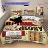 3pcs Big Bang Theory Duvet Cover Set, 1 Duvet Cover + 2 Pillowcases (No Insert), High-Definition Print, Home & Dorm Set Yy251208032