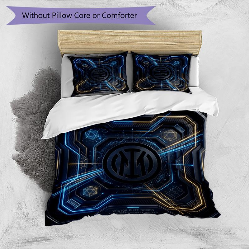 Borussia Dortmund Pattern Printed 3PCS Bedding Set Soft Skin-Friendly Washable Duvet Cover & Pillowcases Set All Season Bedroom
