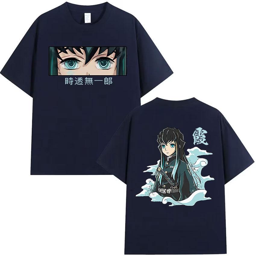 Anime Muichiro Tokito Graphic T Shirt Mens Women Clothing Retro Oversized T Shirts Summer O-Neck Short Sleeve T-Shirt Streetwear