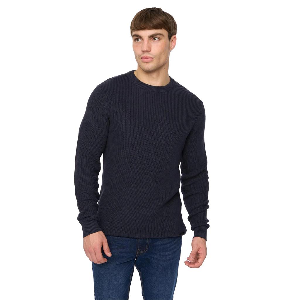 Crosshatch Mens Jampster Knitted Crew Neck Sweatshirt