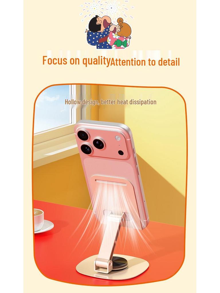 Crayon Shin-chan 360° Mini Metal Phone Holder for Binge-Watching