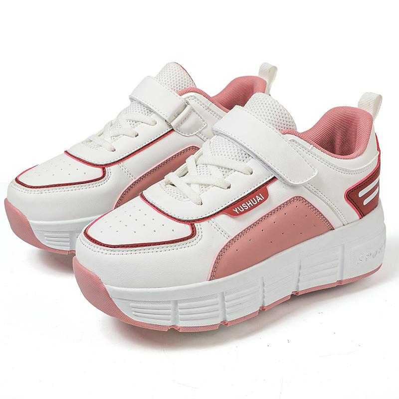 31-40 Children's Plus Size Fashionable Thick Soled Roller Skates Children's Wheeled Sports Shoes Outdoor Sports Shoes