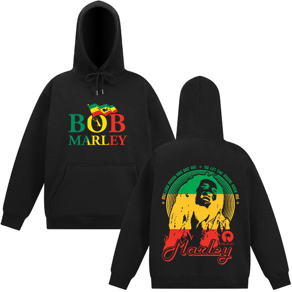 

Reggae Music Originator Bob Marley Graphic Hoodie Men Women Fashion Sweatshirt Long Sleeves Loose Fleece Oversized Punk Pullover 3XL
