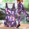 Love Pattern Printed Yoga Outfit for Women Fashion Workout Leggings Fitness Sports Casual Yoga Set Sports Suit