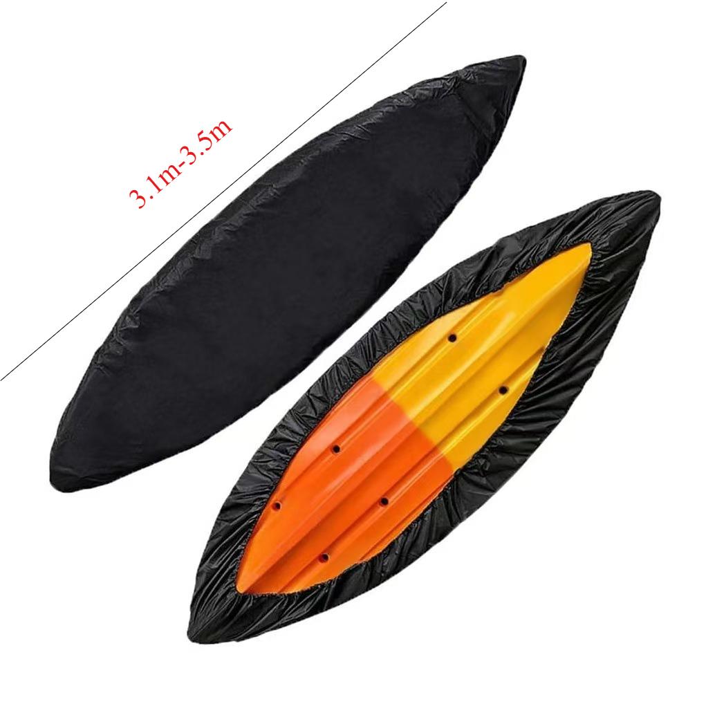 Waterproof Kayak Cover 210d Oxford Cloth Sun Protection Heavy Duty Dustproof Canoe Cover for Outdoor Storage