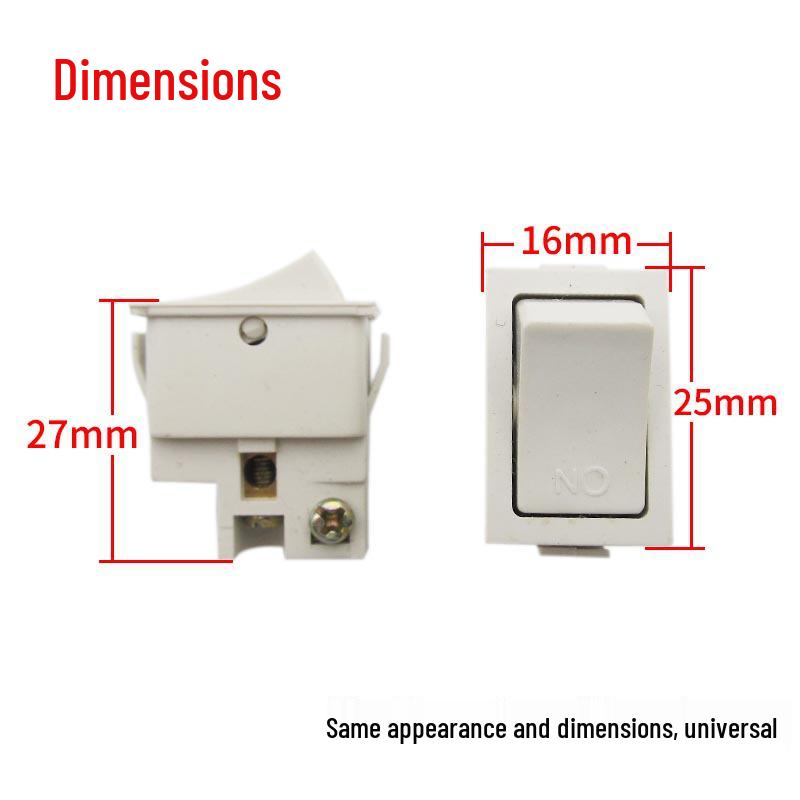 

Single Gang Bathroom Heater Switch - Boat-Type, Single Pole, Two-Pin Control, 10A 1 Pack