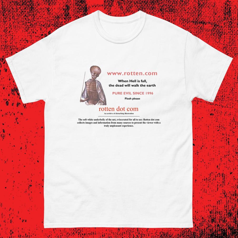 Rotten Dot Com Pure Evil Halloween T Shirt Full Size S-4XL