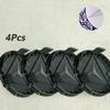 4pcs Is Suitable for Mercedes-Benz Hub Cover Label 75MM Mercedes-Benz Wheat Ear Hub Center Cover Silver Black Plastic Tire Cover Label.