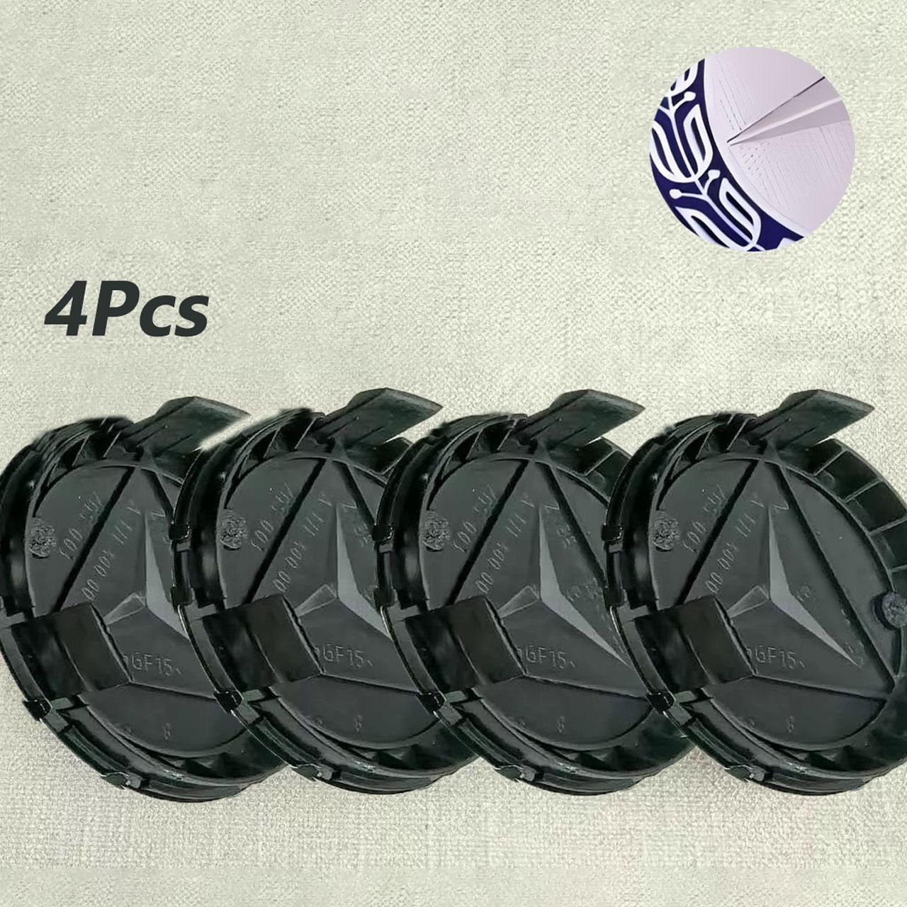 

4 шт. Подходит для наклейки на колпак ступицы Mercedes-Benz 75 мм Mercedes-Benz Колос Пшеницы Крышка Центра Ступицы Серебристая Черная Пластиковая Наклейка на Колпак Шины. 4PCS темно-синий