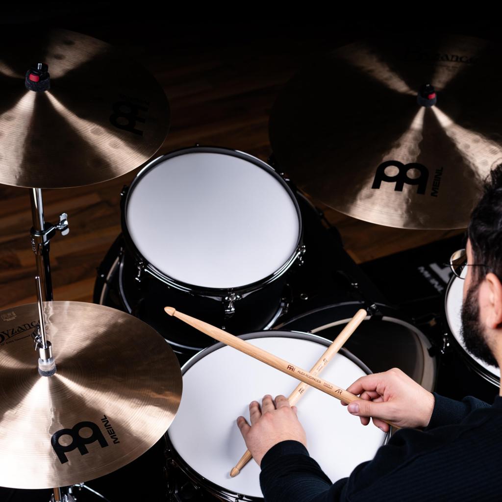 MEINL Stick & Brush Meinl Drumsticks, Signature Model Alex Rüdinger Hickory with Acorn Tip, SB613 (419 X 15.9mm)