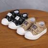 Tênis de Lona com Velcro Tênis de Placa para Meninos e Meninas Tênis Casuais Tênis Esportivos