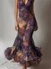 Europe, America and 2026 Women's Spring and Autumn New Boat Collar Long Waist Dress, Thin Long Sleeves and Big Pendulum Temperament Long Dress